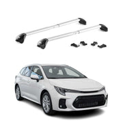 Barres de toit transversales pour Suzuki Swace 2020-2026 Aluminium Gris ABE