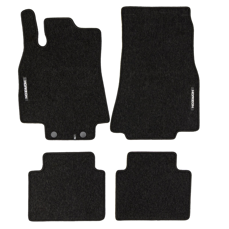 Tapis de sol pour Mercedes-Benz Classe B W245 2005-2011 Velours Noir 4Pcs