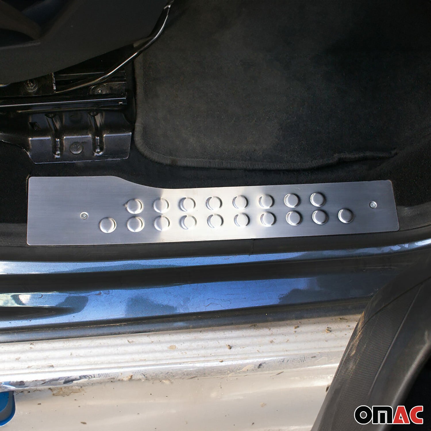 Seuils de porte pour Citroen Berlingo II 2008-2020 en acier inox Chromé brossé