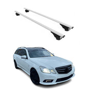 Barres de toit Transversales pour Mercedes Classe E S212 2009-2016 Fer Argent