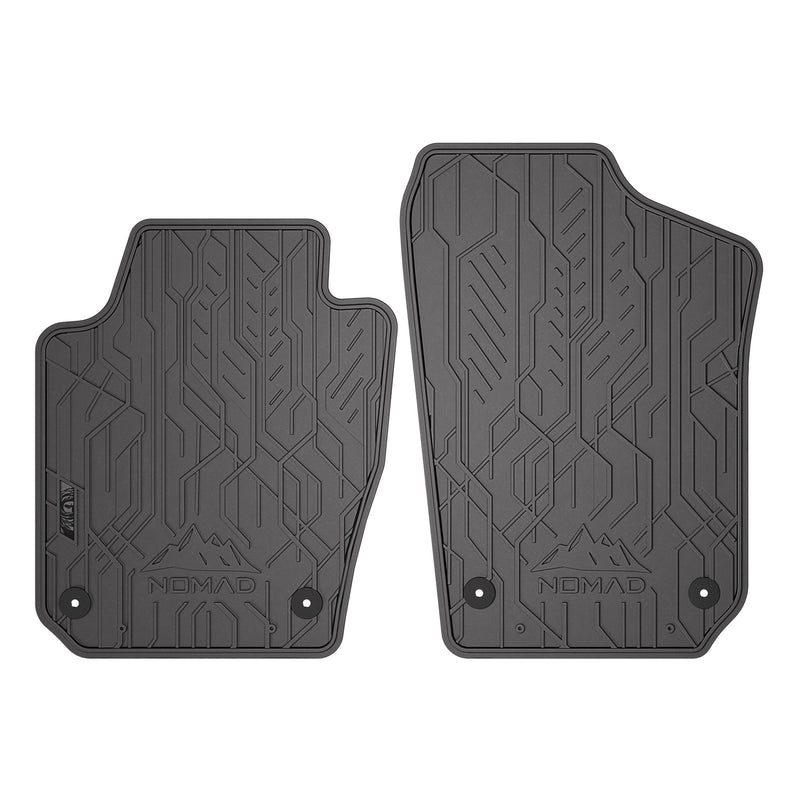Tapis de Sol de Voiture pour Skoda Fabia III 2014-2022 Caoutchouc 2Pcs Noir