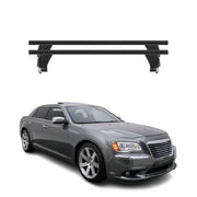Menabo Barres de toit Transversales pour Lancia Thema 2011-2014 Alu Noir 2x ABE
