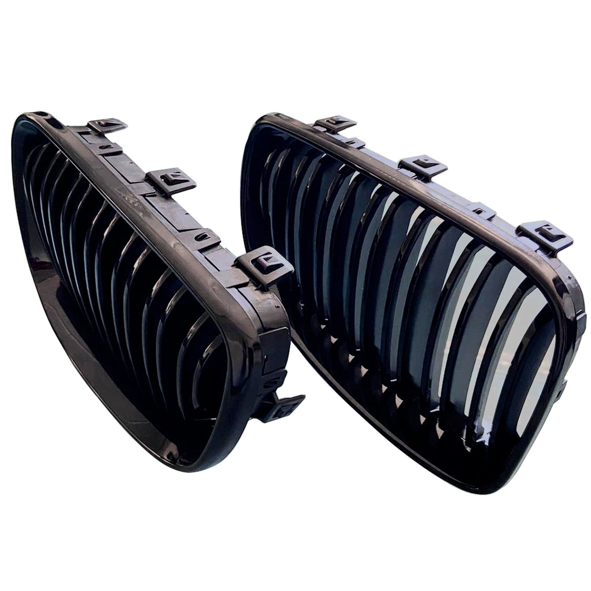 JOM Calandre pour BMW Série 1 (E81/E87) 2007-2011 ABS Noir Brillant