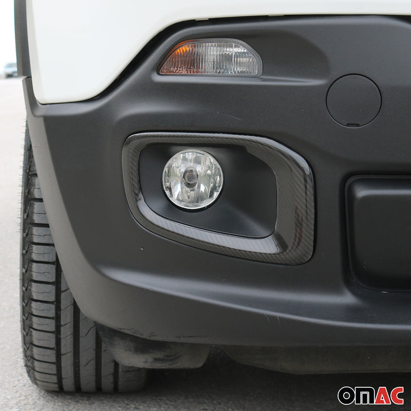 Cadres phares antibrouillard pour Jeep Renegade 2014-2019 en carbone