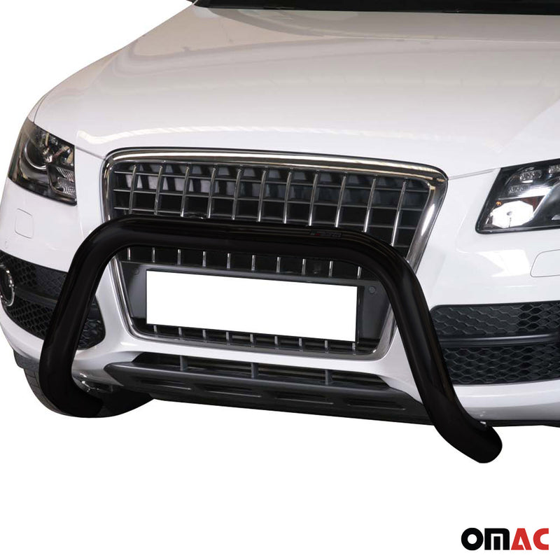 Pare-buffle Avant pour Audi Q5 2008-2015 76 mm en Acier Noir