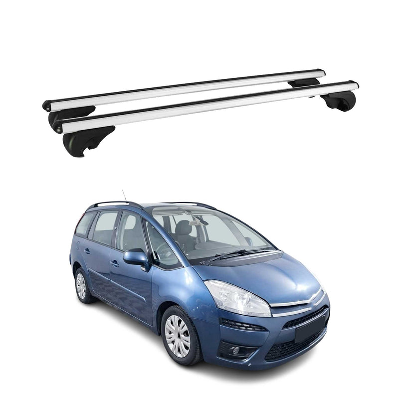 Barres de toit Transversales pour Citroen C4 Picasso 2006-2013 Aluminium Argent