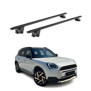 Barres de toit transversales pour Mini Countryman U25 2024-2026 Noir Aluminium