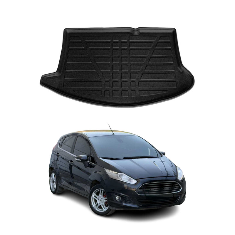 Tapis de Coffre pour Ford Fiesta 2009-2017 HB en TPE Noir