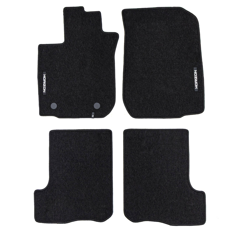 Tapis de Sol de Voiture pour Dacia Sandero II 2016-2020 FL Velours Noir 4Pcs