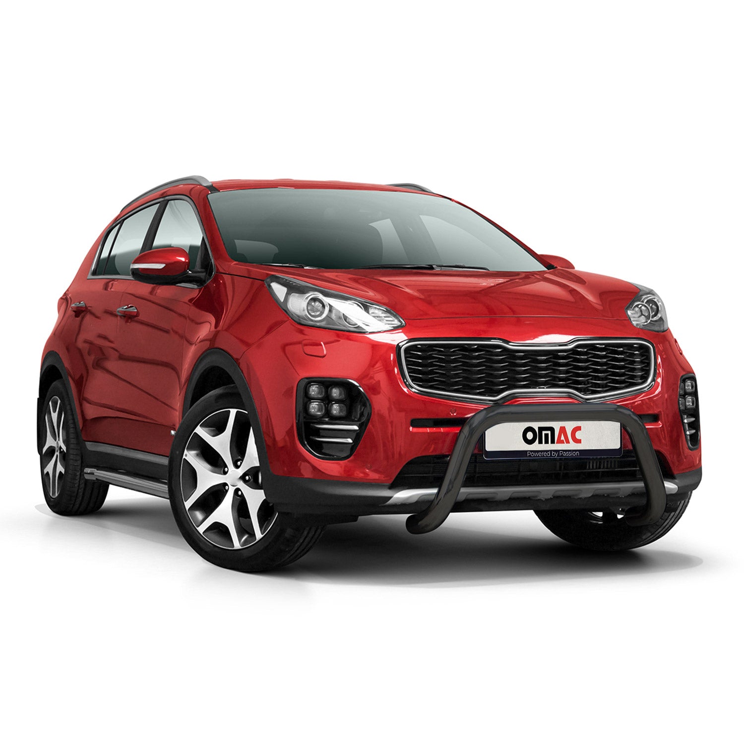 Pare-Buffle Avant Pour Kia Sportage 2015-2018 Acier Inoxydable Noir