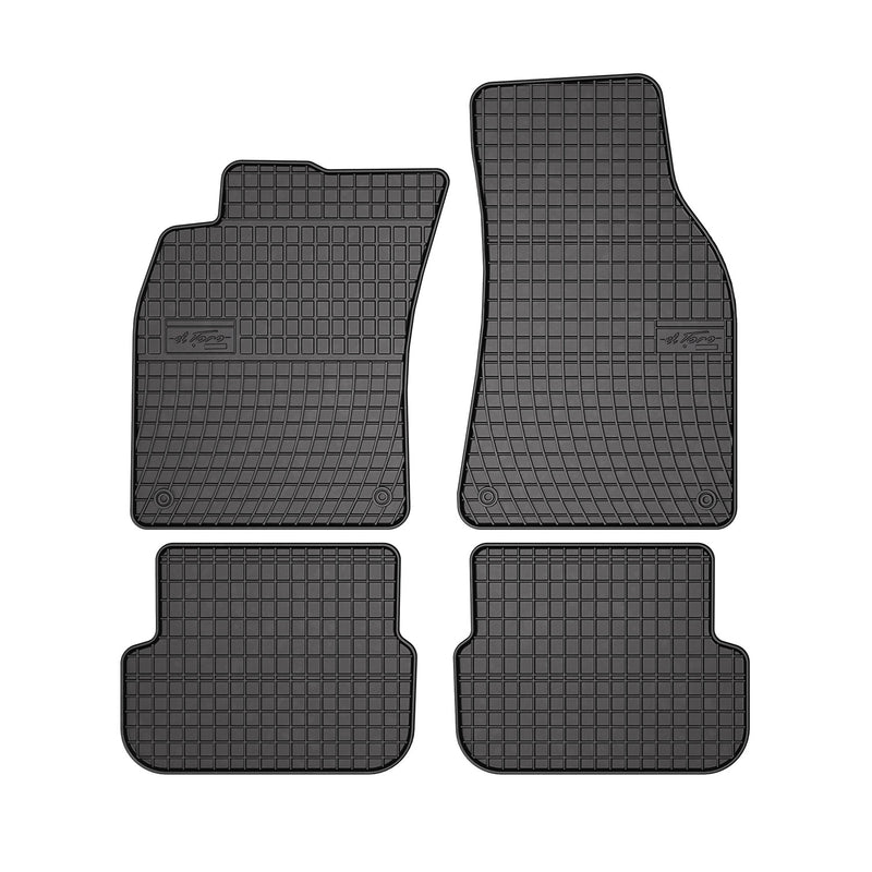 OMAC Tapis de sol pour Audi A6 C6 Berline Break Allroad 2008-11 Noir caoutchouc