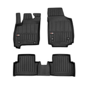 OMAC Tapis de sol en caoutchouc pour Opel Meriva 2003-2010 Noir Premium
