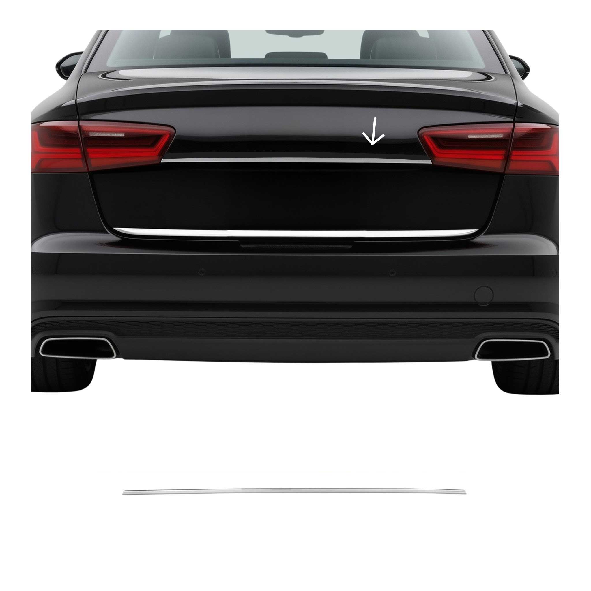 Couvercle de poignée de hayon pour Audi A6 C7 Berline 2011-2015 en acier inox