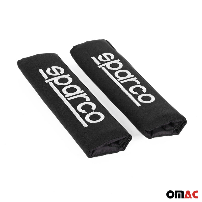 SPARCO coussin de ceinture deux coussinet de ceinture de sécurité en noir