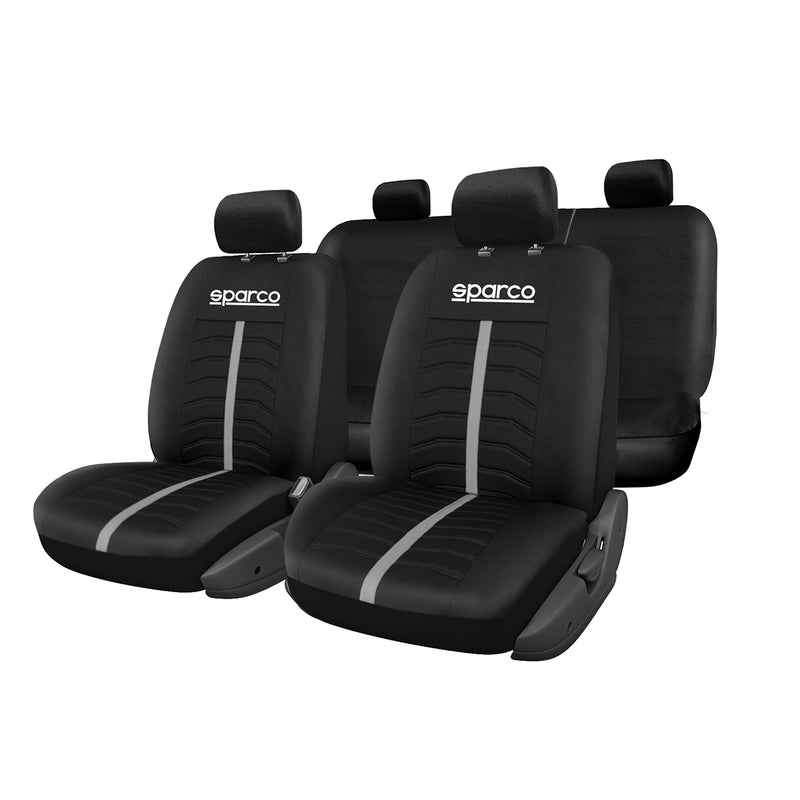 SPARCO housses de siège voiture housses de protection universelles noir gris