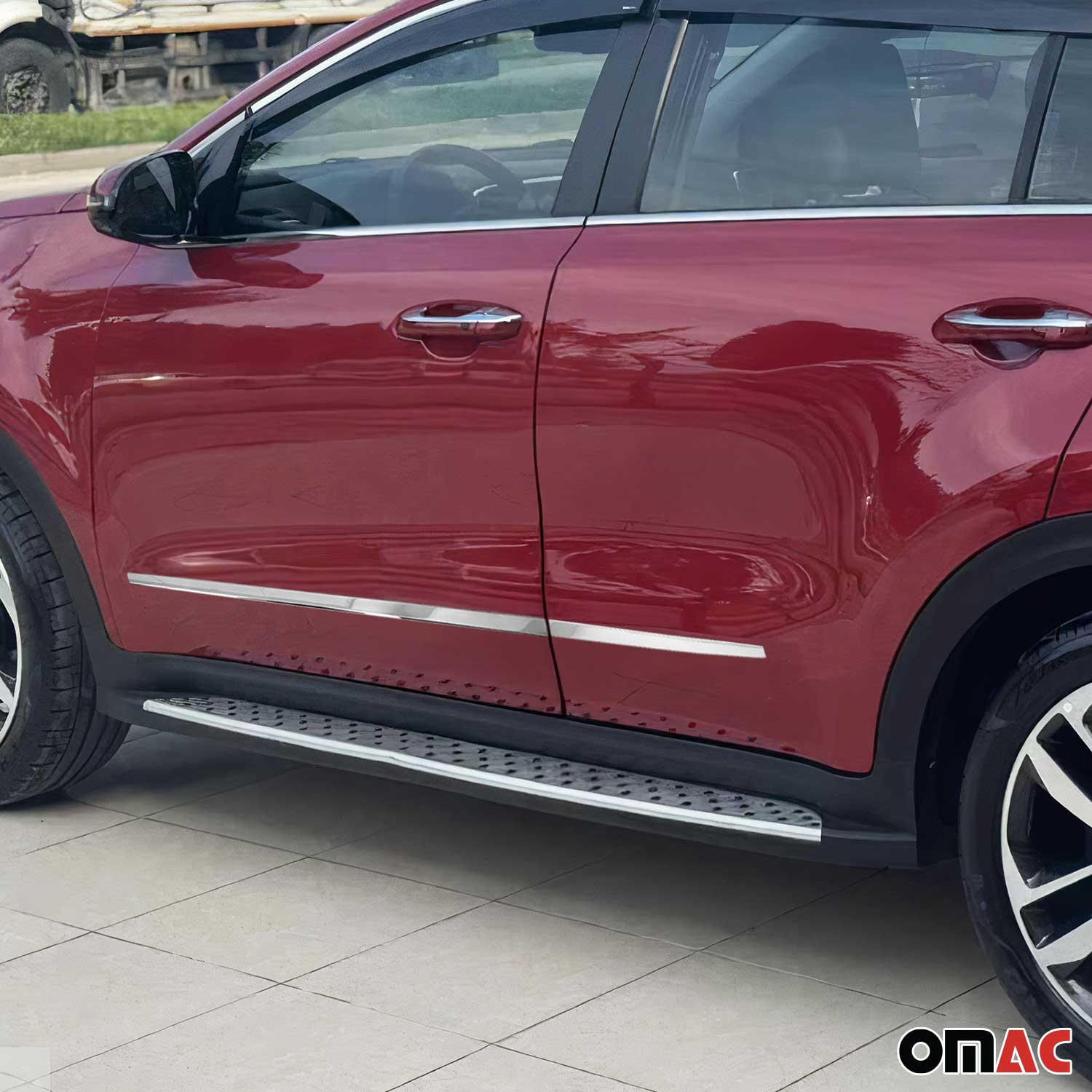 Garniture Baguette de porte latérale pour Kia Sportage 2015-2021 acier inox 4Pcs