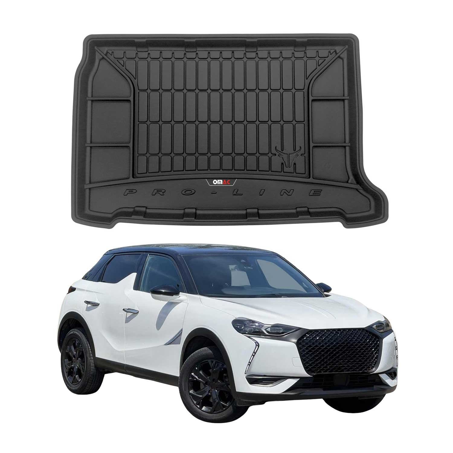 Tapis de Coffre pour DS DS3 Crossback 2018-2026 TPE Noir