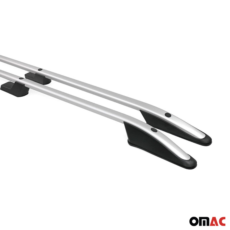 Barres de toit longitudinales pour Ford Transit 2014-2025 Long Aluminium Gris