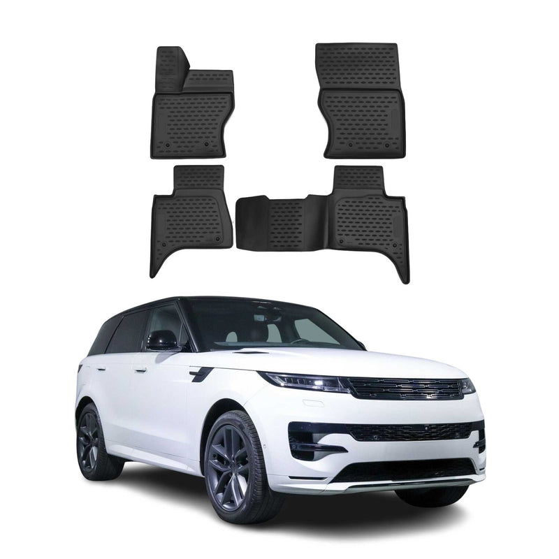 OMAC Tapis de sol pour Land Rover Range Rover Sport 2013-2017 en caoutchouc Noir