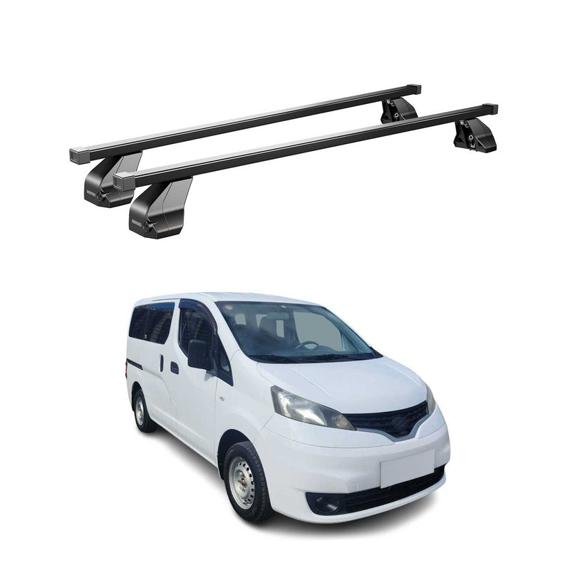 Barres Transversales Menabo pour Nissan NV200 2009-2024 Noir