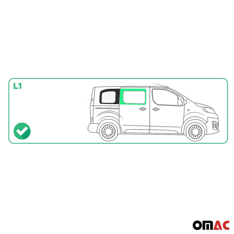 Vitre de Porte pour Opel Vivaro 2019-2024 L1 Avant Droit Verre fixe