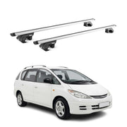 Barres de toit transversales pour Toyota Previa II 2000-2005 Gris ABE Alu 2x
