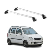Barres de toit transversales pour Opel Agila A 2000-2008 Gris Argenté 2x ABE