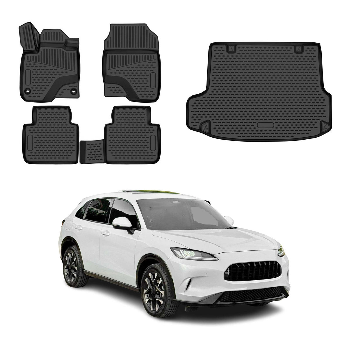 OMAC Kit Tapis de Sol et Coffre pour Honda ZR-V 2023-2026