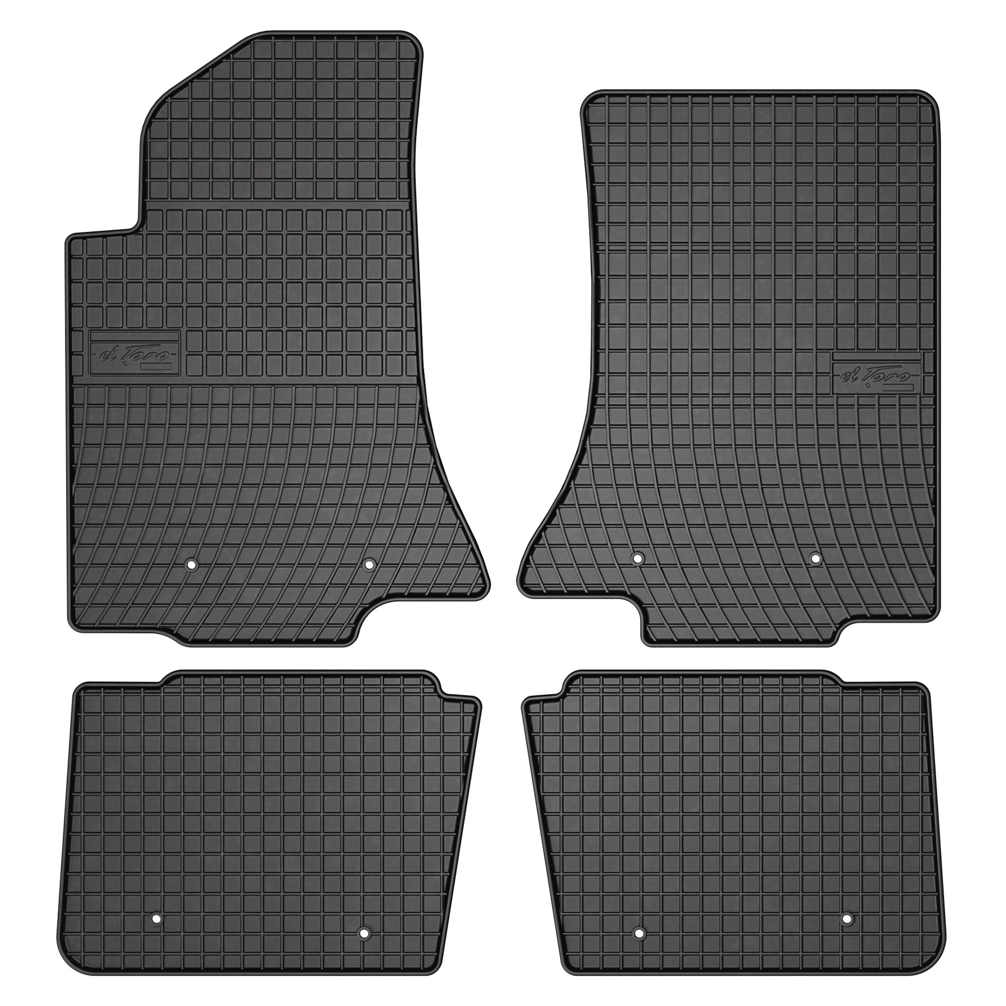 OMAC Tapis de Sol pour Opel Omega B 1994-2003 Caoutchouc Noir