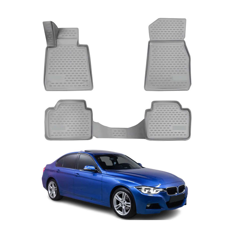 2012-2021 BMW Série 3 4 F30 F31 F32 F36 OMAC Tapis de sol Gris