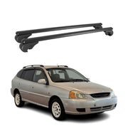 Barres de toit Transversales pour Kia Rio 2002-2005 Break Aluminium Noir