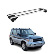 Barres de toit Transversales pour Mitsubishi Pajero III 2000-2006 TÜV Alu Gris