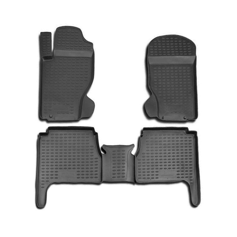 Tapis de sol pour Kia Sorento I 2002-2009 en caoutchouc TPE 3D Noir 4Pcs