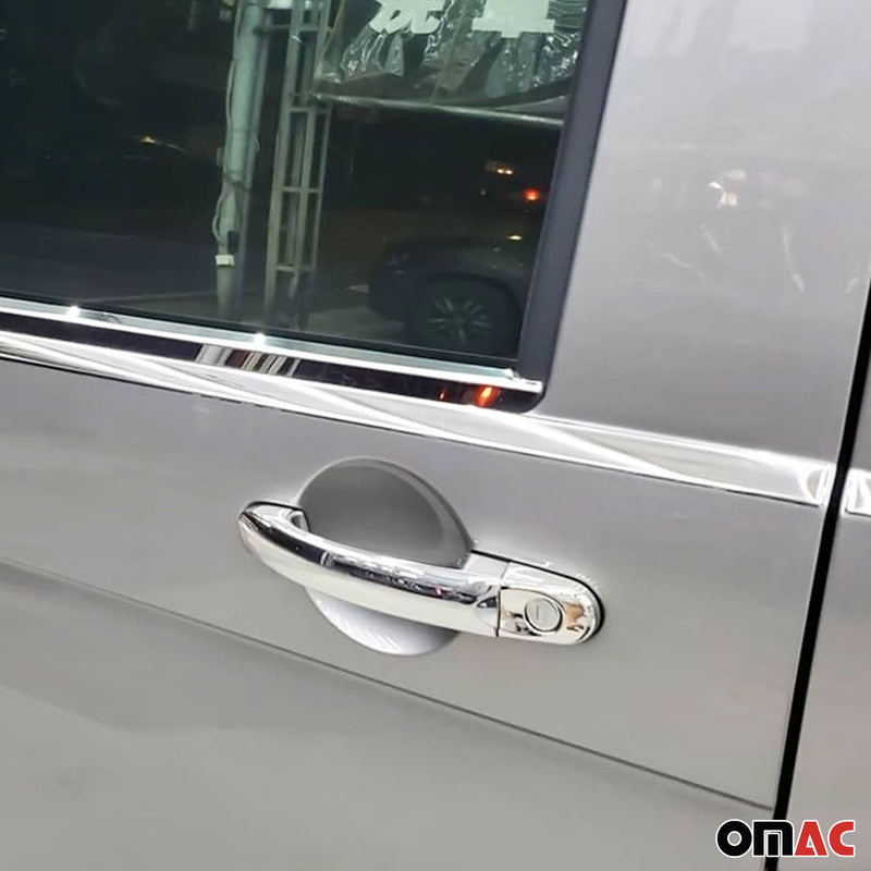 Couverture de poignée de porte pour VW Caddy 2015-2020 en Acier chromé