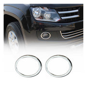 Cadre Phare Antibrouillard pour VW Amarok Trendline 2010-2012 acier inox Chromé