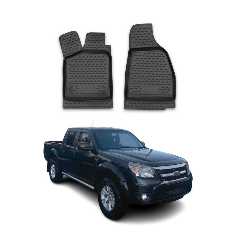 Tapis de Sol pour Ford Ranger II (Typ PJ/PK) 2007-2012 TPE Noir