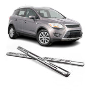 Marchepieds Latéraux pour Ford Kuga I 2008-2012 Acier Inoxy Argent