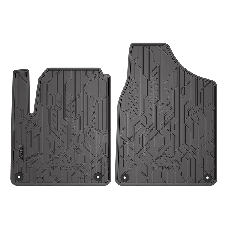 Tapis de sol pour Seat Alhambra I 1996-2010 / VW Sharan I 1995-2010 Noir 2Pcs
