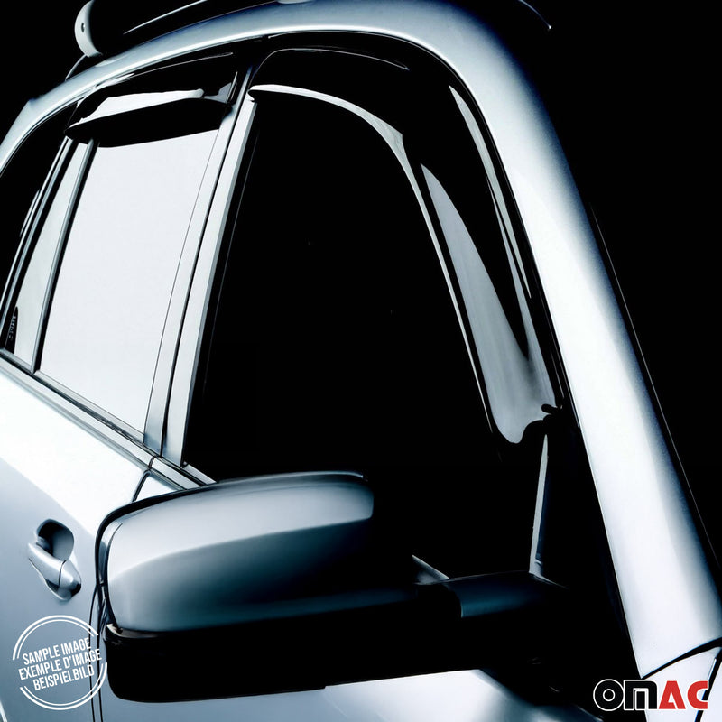 Déflecteurs de vent et de pluie pour MERCEDES GLE 2015-2018 Acrylique Noir 4 pcs