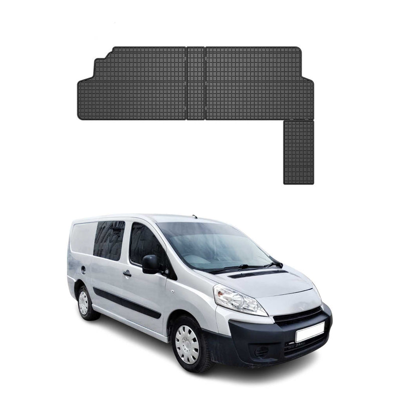 Tapis de Sol pour Toyota Proace 2013-2016 OMAC Caoutchouc Noir 2x