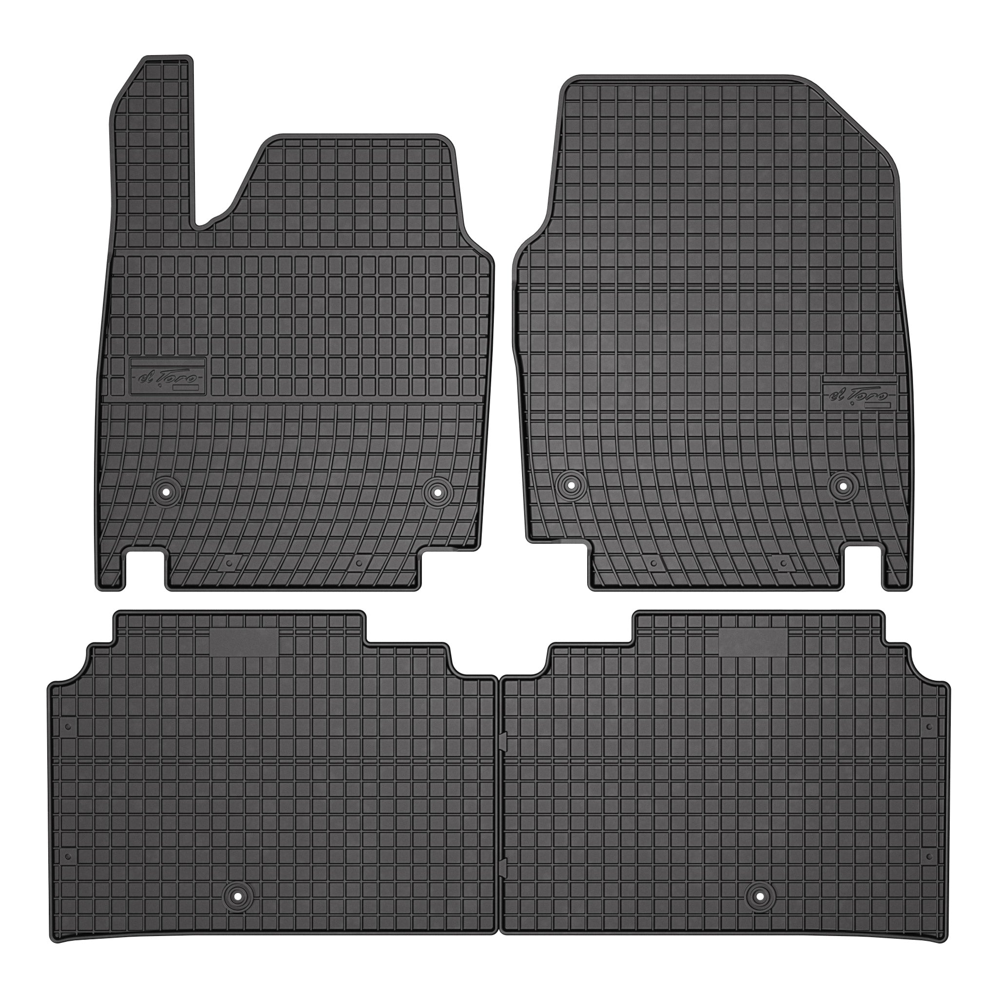 OMAC Tapis de Sol pour Kia EV6 2021-2025 Caoutchouc Noir