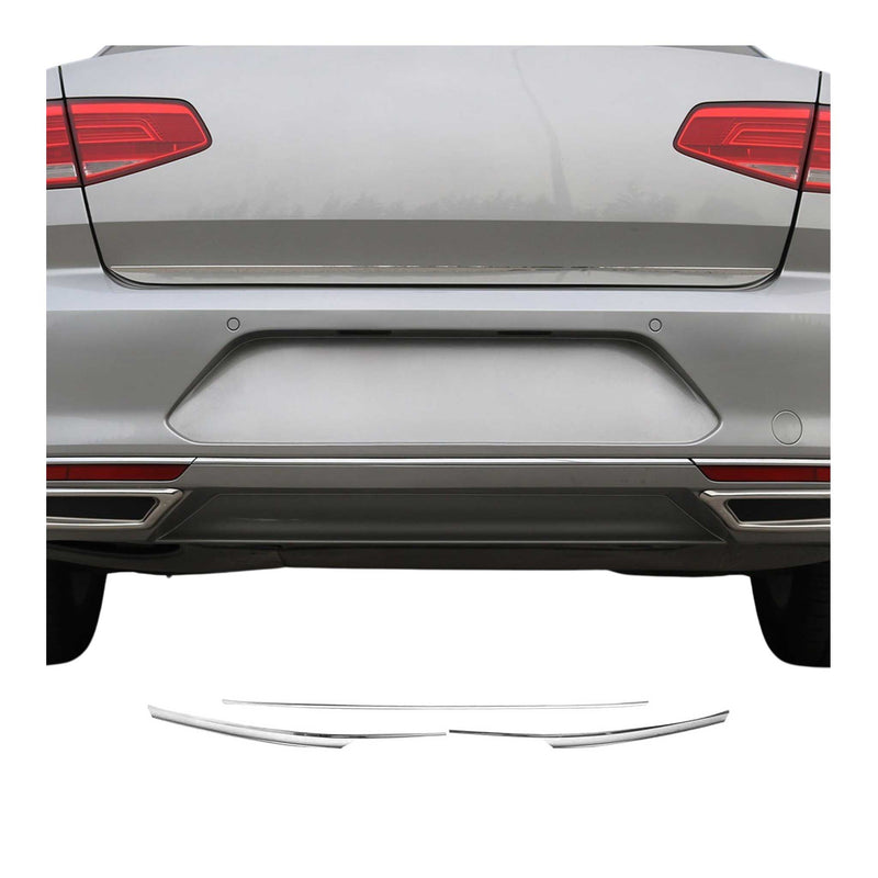 Moulure de Pare-chcos Arrière pour VW Passat Berline Break 2015-2021 acier 3Pcs