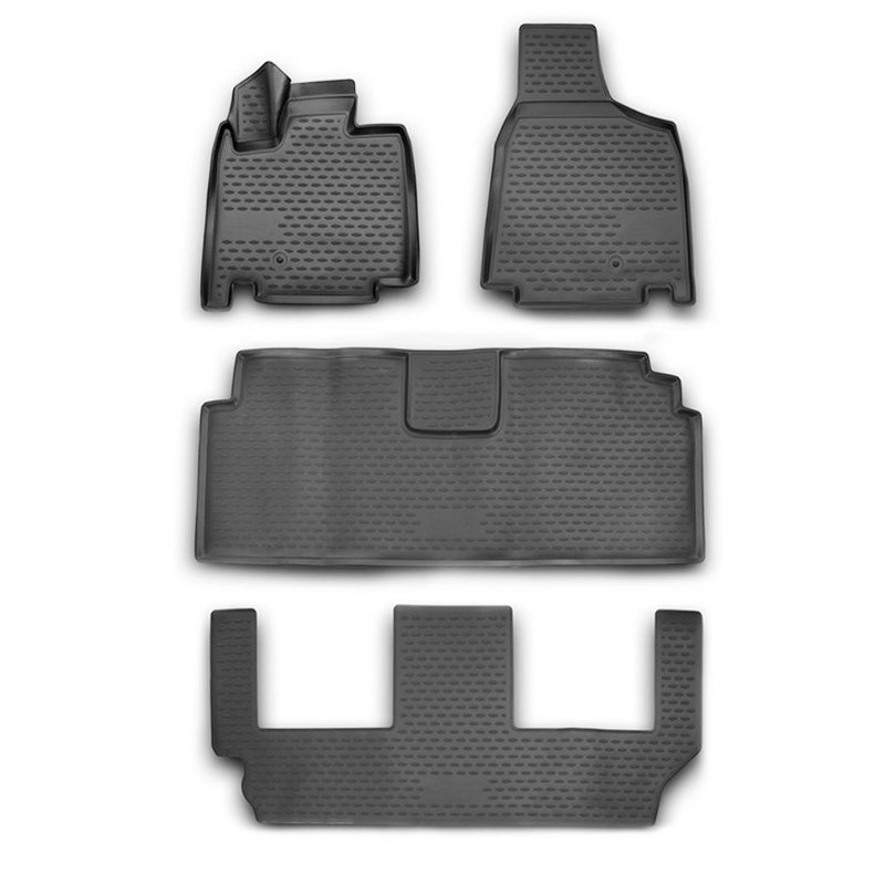 Tapis de sol pour Dodge Grand Caravan 2008-2020 en caoutchouc TPE 3D Noir 4Pcs