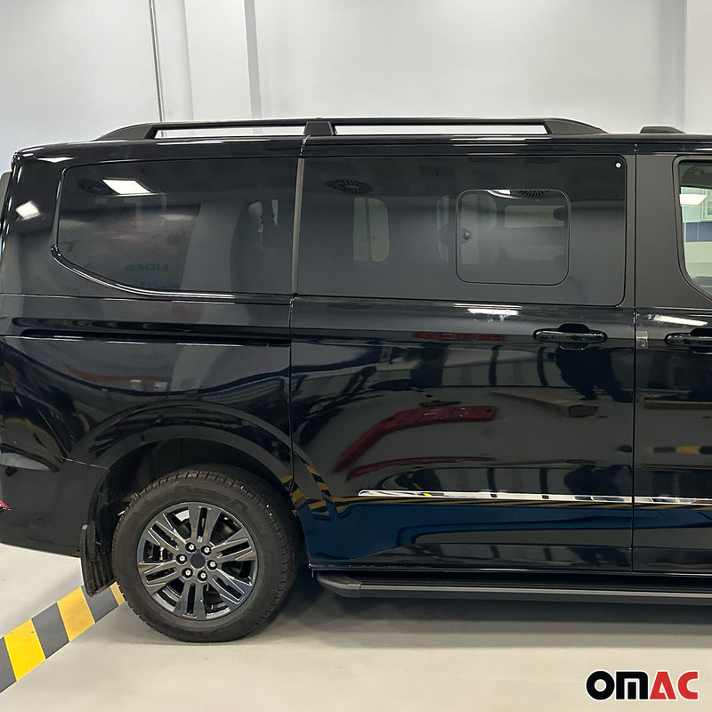 Rails de toit Elegance pour Volkswagen T7 2024-2025 ABE Noir Alu L2 2x