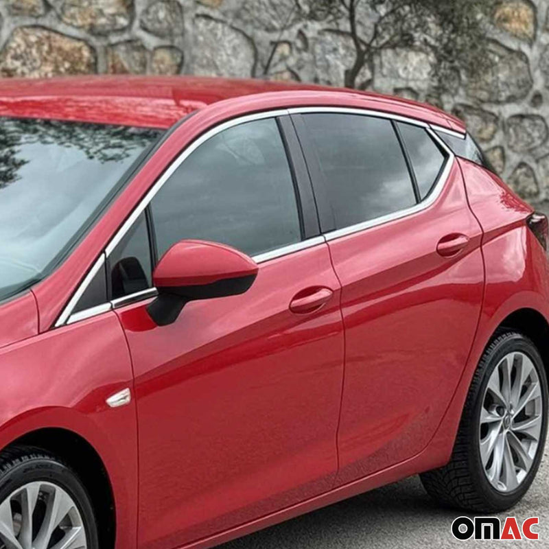 Garniture de Fenêtre pour Opel Astra K HB Acier Inox 6Pcs