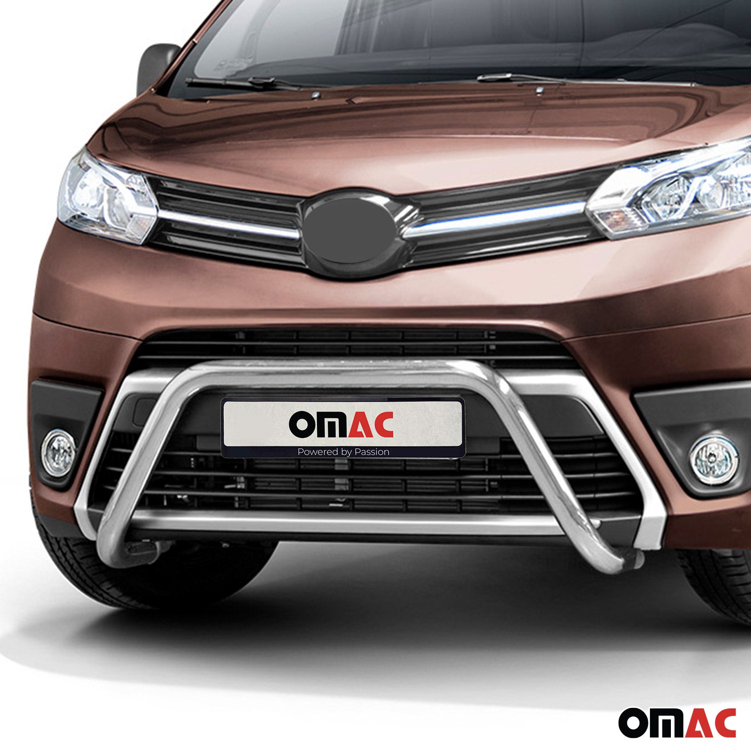 Pare-Buffle Avant Pour Toyota Proace 2016-2026 en Acier Inox Argent