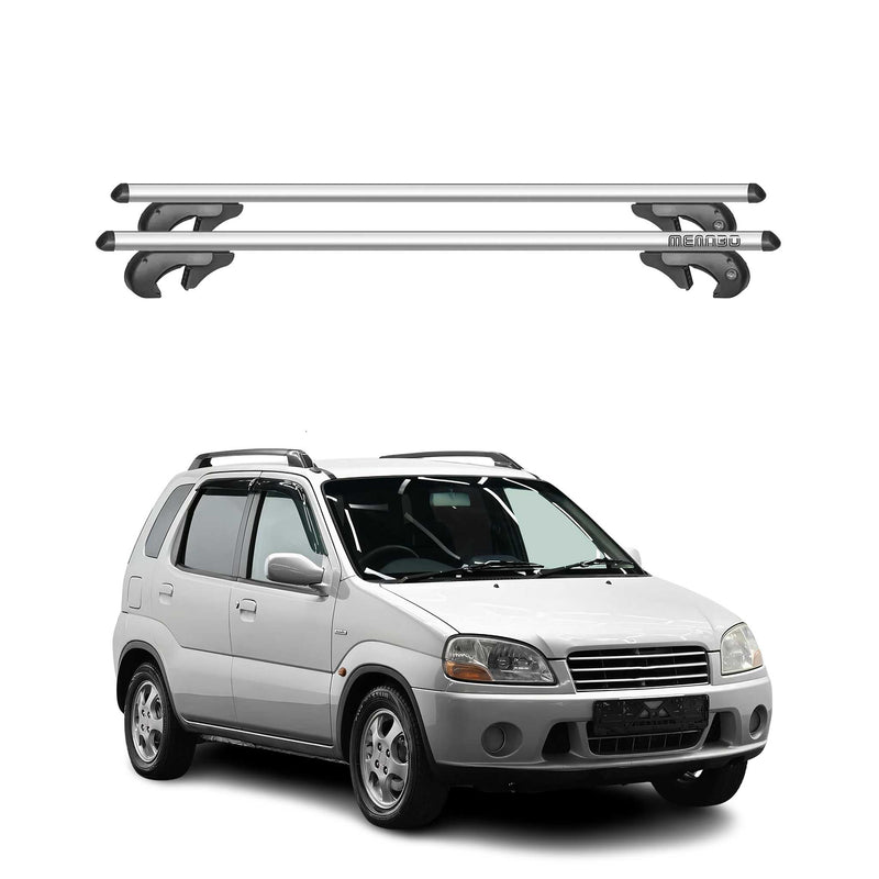 Barres de toit transversales pour Suzuki Ignis 2003-2008 90kg Alu Gris 2tlg