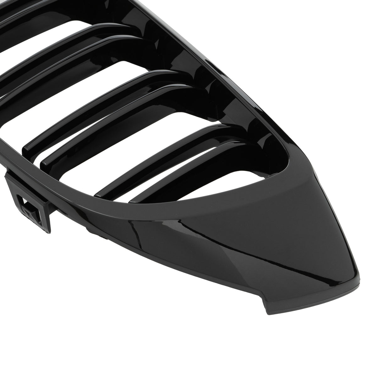 JOM Calandre Noir Brillant Doppelrippen pour BMW Série 4 F32/F33/F36 2013- ohne Emblem