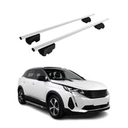 Barres de toit Transversales pour Peugeot 3008 2016-2023 Fer Argent ABE