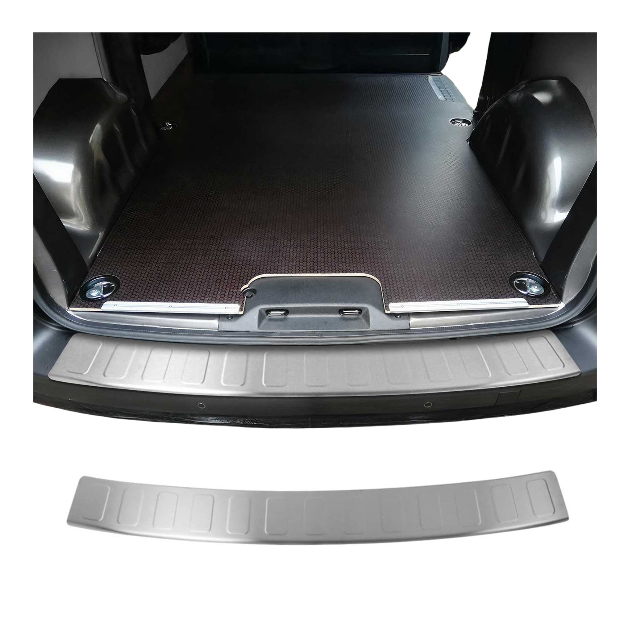 Seuil de Pare-chocs Brossé pour Peugeot Expert 2016-2024 L1 L2 Inox